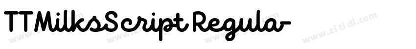 TTMilksScript Regula字体转换